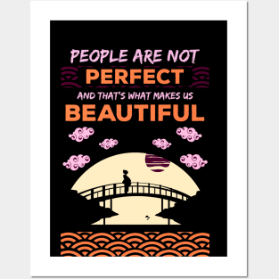 People are not perfect and thats what makes us beautiful recolor 6 Posters and Art